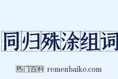 同归殊涂组词是什么意思的图片